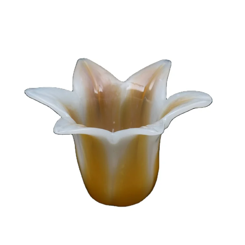 Dome Nancyチューリップタイプのガラスシェード電気スタンド Dome