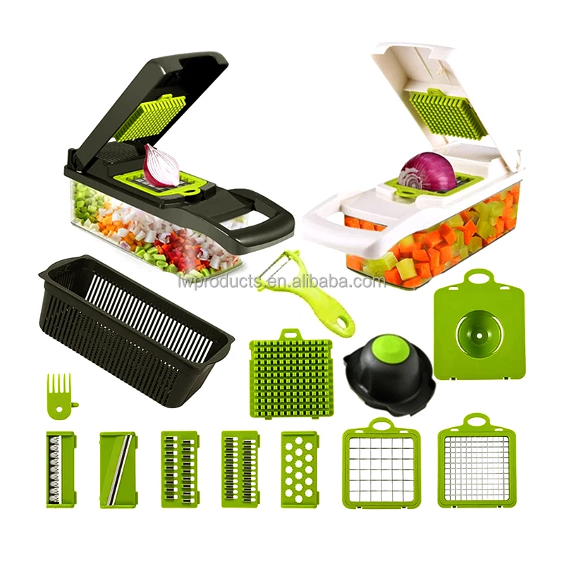 Manual 8 Replacement Blades Fruit Cutting Tools 14 In 1 Grinder Cutters