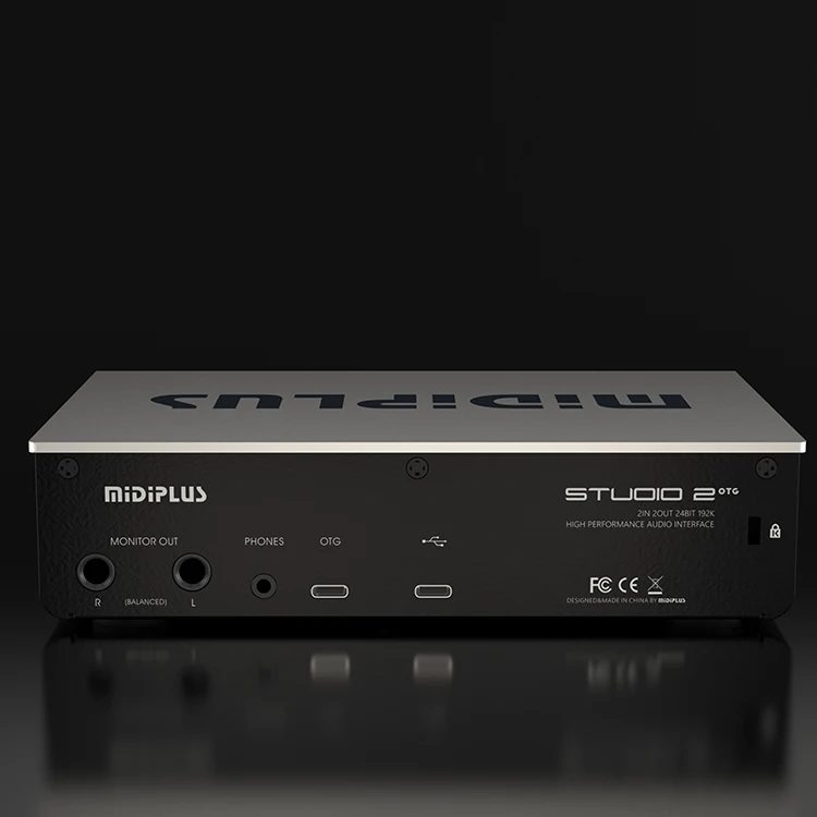 Midiplus Studio 2 OTG Professional Studio Audio Interface 2 in 2 Out USB Audio Mixer Recording Podcast Sound Card for Music Love