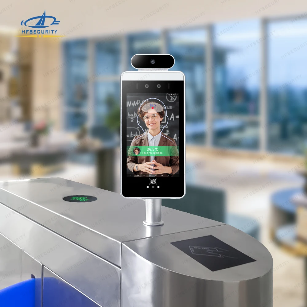 HFSecurity RA08T 3D Face Recognition Temperature Detection Attendance System Face Recognition with Questionnaire Software