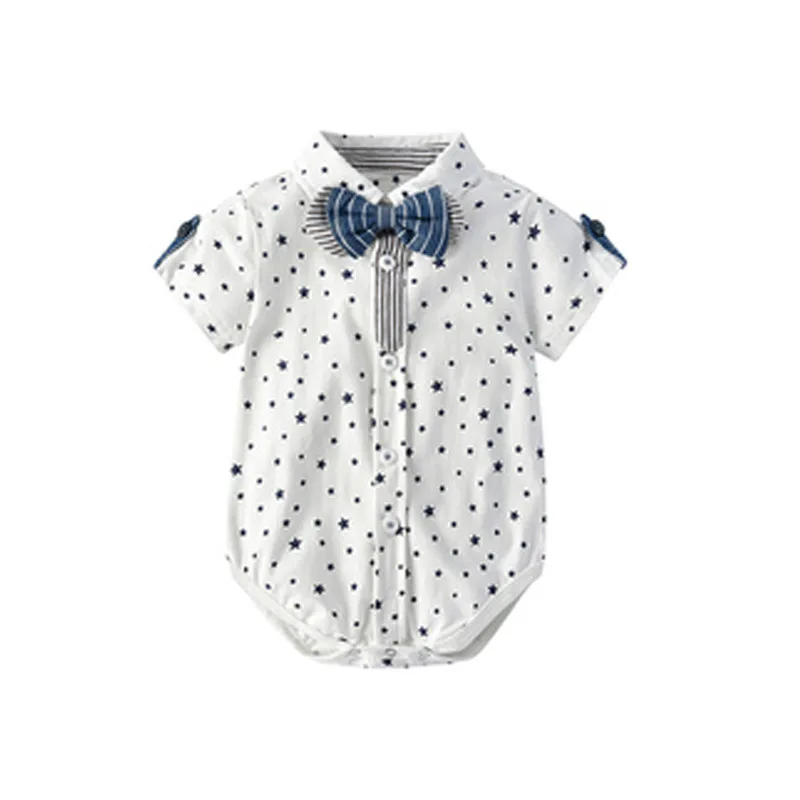 
 100% хлопковый летний костюм для малышей, рубашка с шортами, одежда для маленьких джентльменов, комплект одежды  