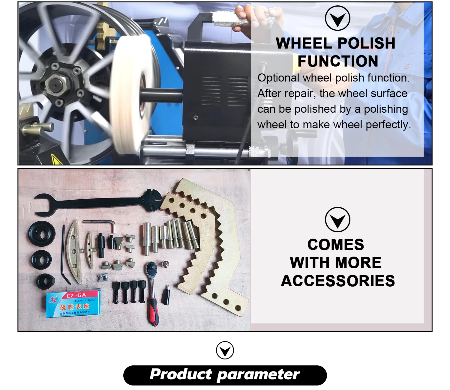 China accuracy Rim Straightening/Repair Machine Alloy wheel repair lathe for bent rims ARS26