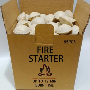 Eco-Friendly Natural Wood Wool Fire Starter Versatile Outdoor Kitchen Accessory for Camp Stove & Outdoor BBQ Boxed
