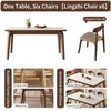 16m dining table + 6 ganoderma chairs