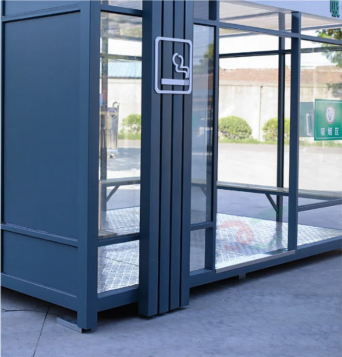 Portable Small Prefab Security Kiosk Prefabricated Outdoor Smoking Room Moveable Shelters Wholesale