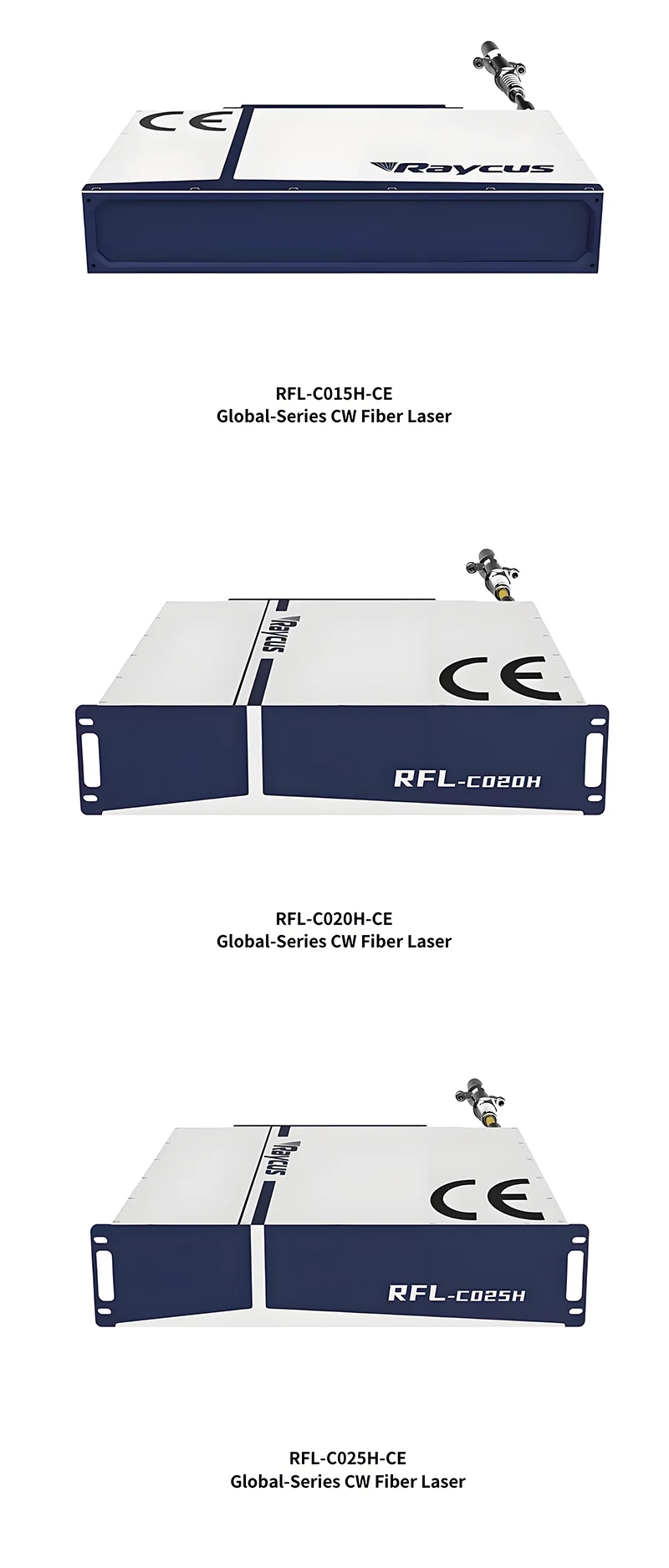 Global-Series CW Fiber Laser Source Cutting Machine RFL-C015H-CE 1200W RFL-C020H1-CE 1500W RFL-C025H-CE 2000W New Condition