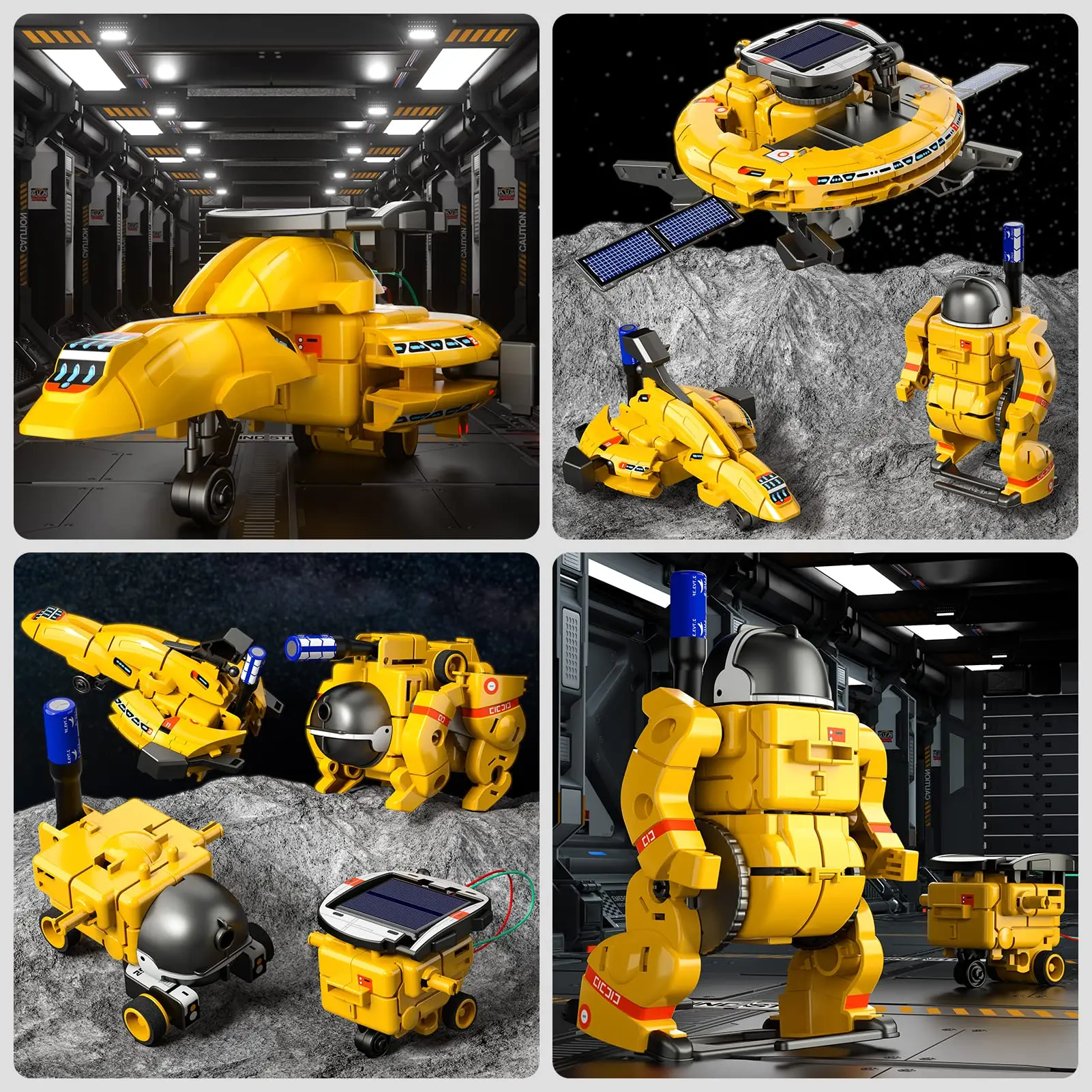 Набор роботов-роботов с солнечной батареей космические игрушки 6 в 1 научная панель строительные эксперименты роботы для детей наборы От 8 до 12 лет науки