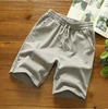 Pantalon trois-quarts gris en maille