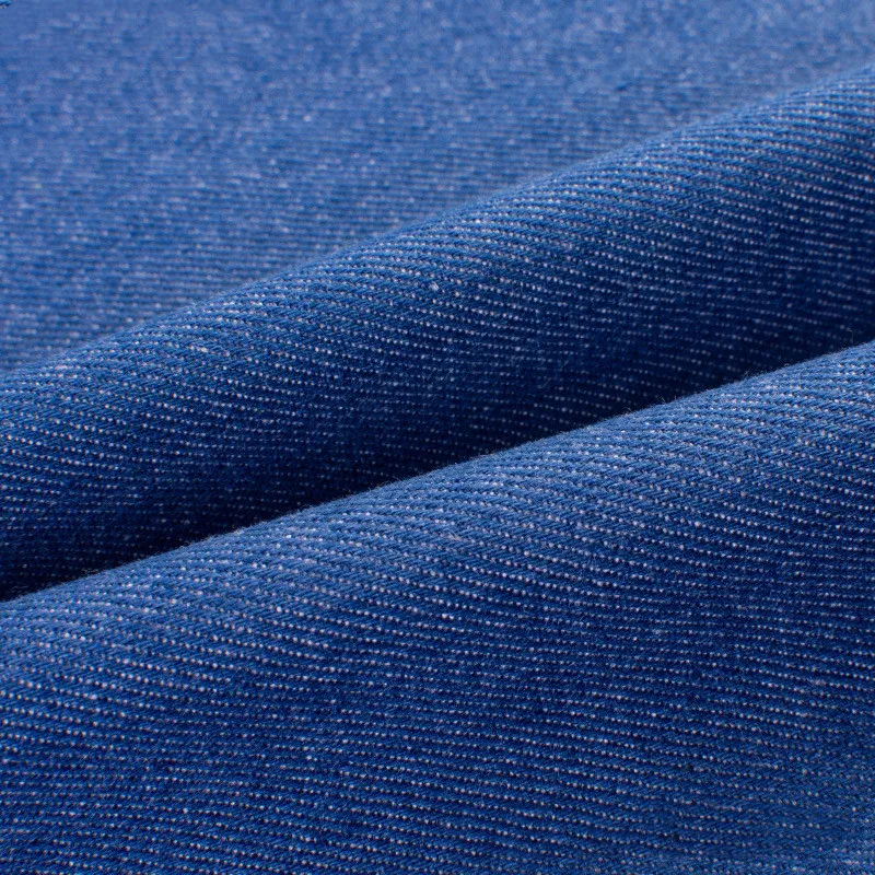 High Quality Solid Color Soft Recycled Denim Fabric for Clothing
