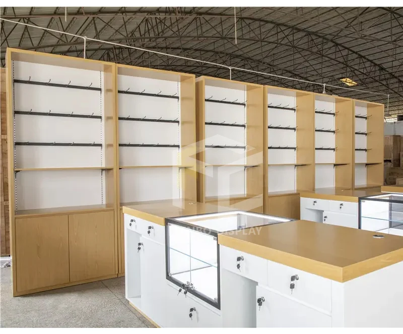 Fashion Design Mobile Phone Display Stand Rack Mdf Wood Computer Cell