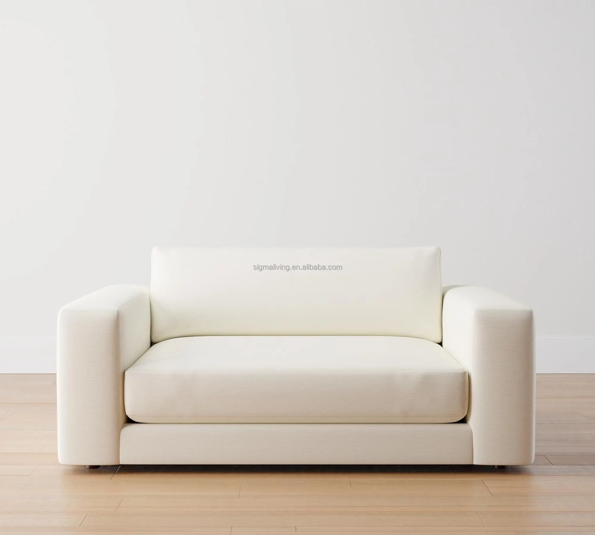 Living room sofa indoor furniture lounge square arm upholstered sofa