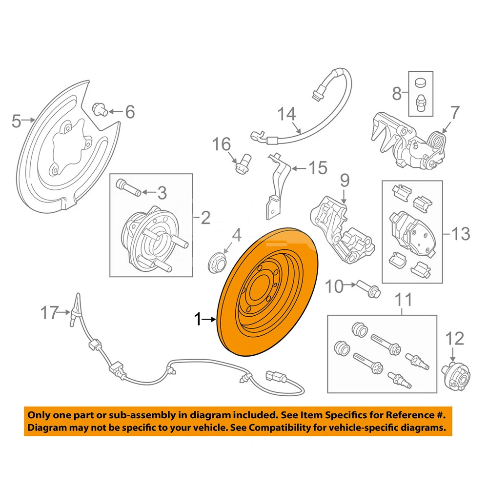 Car Brake Disc BT4Z2C026B BT4Z2C026A BT432C026AC BT432C026AE Brake Rea... — 6