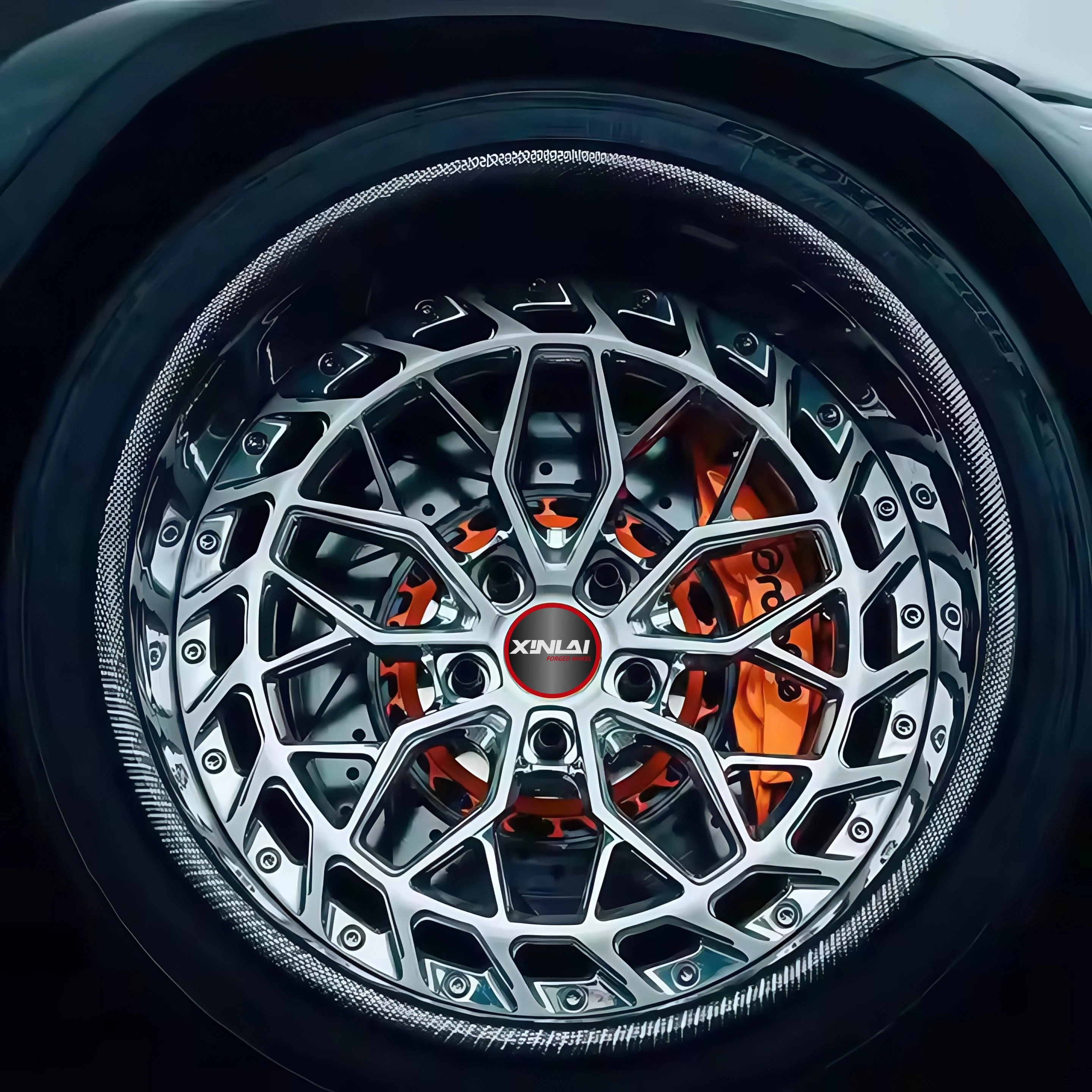 XINLAI Luxury Deep Dish Custom 5x114.3 5x130 5x120 5x11218 19 20 22 24 26 Inch Forged Alloy Car Carbon Fiber Rim Wheel Rims - Image 1