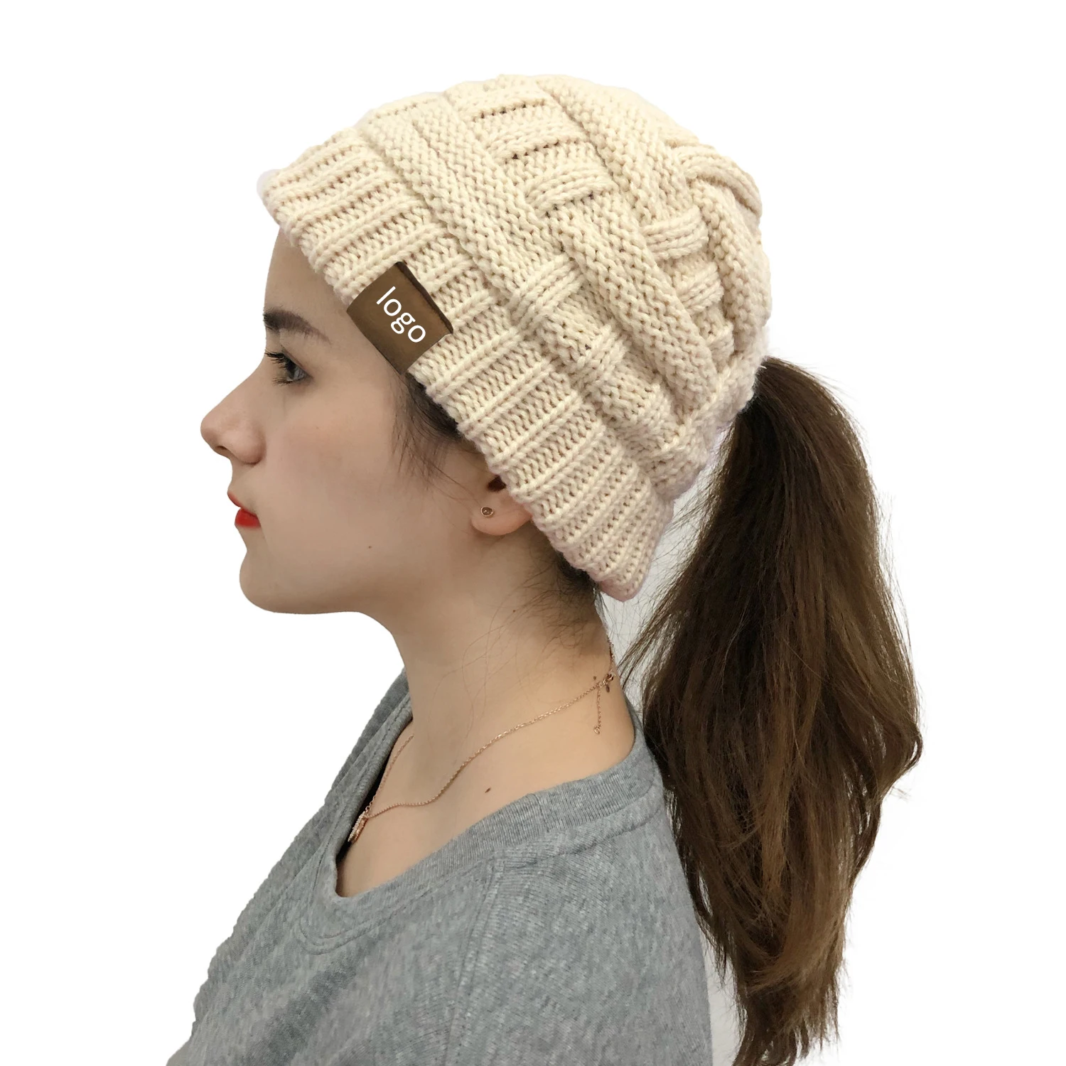 ponytail beanie wholesale