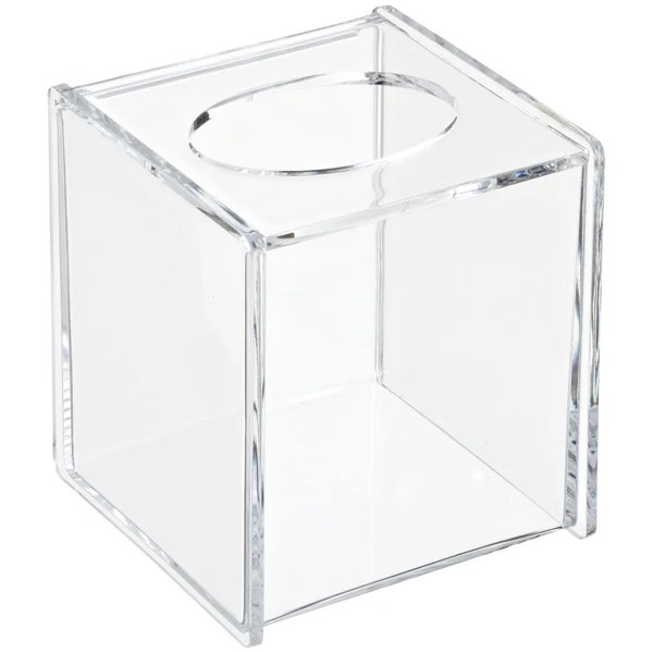 Clear Tek Acrylic Tissue Box Clear 8.7 inch 1 count box