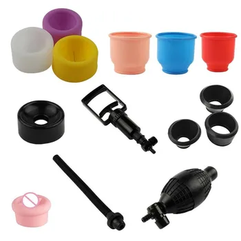 Male Silicone Penis Pump Ring Extender Trainer Accessories Handle Piston Replace Pull Part Rubber Sleeve Adult Sex Toys for Men