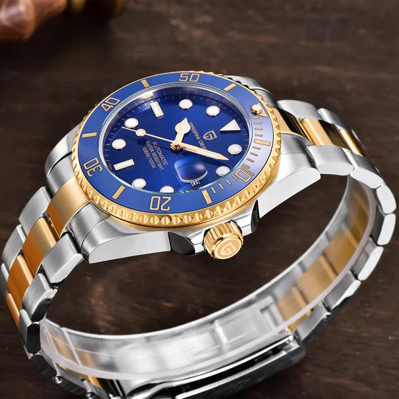 PAGANI DESIGN PD-1639 Luxury Men Automatic Mechanical Watches 316L  Stainless Steel Sapphire Waterproof Watch Relogio Masculino