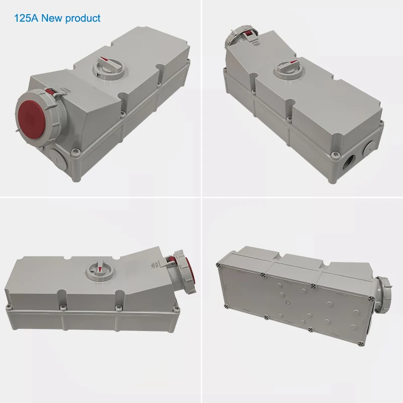 thumbnail image 2 of Industrial Reefer Socket Reefer Container - 32A 4P IP67 With 2177 Connector Waterproof Mechanical Interlock Switch 2 of 11