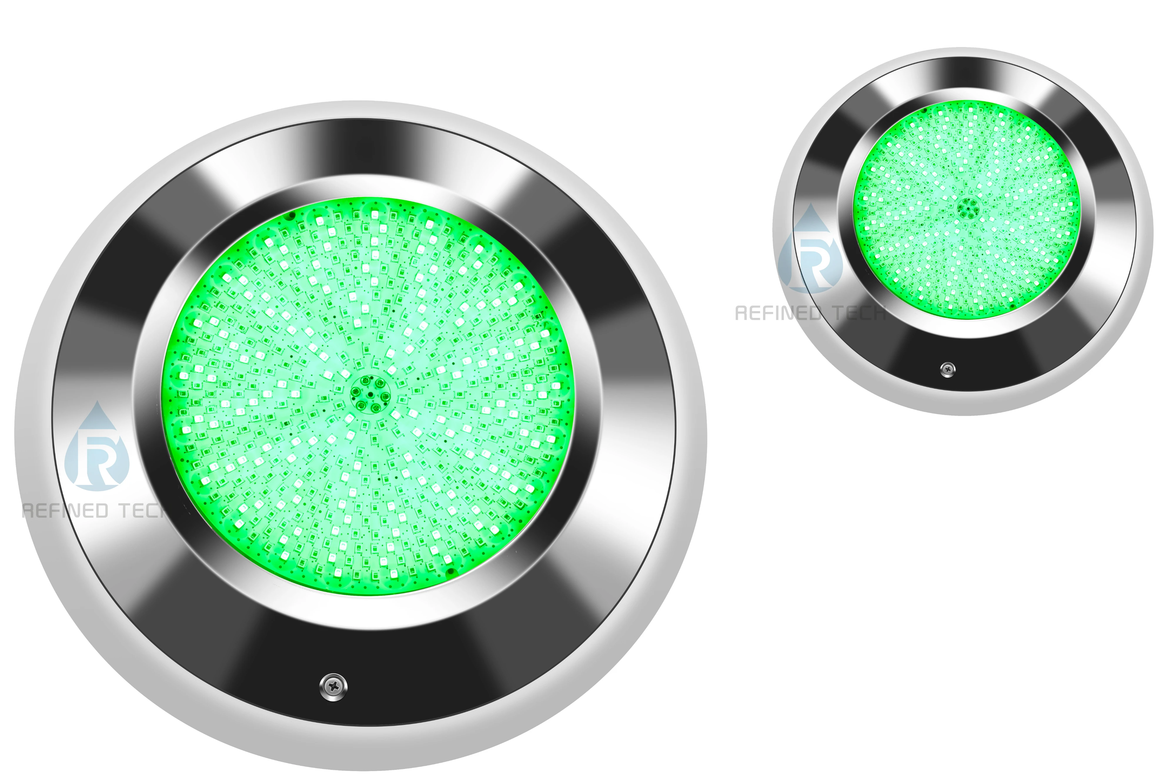 Refined WiFi Control 316L Stainless Steel IP68 Surface Mounted Underwater Lights 18W 24W 35W RGBW LED Swimming Pool Light