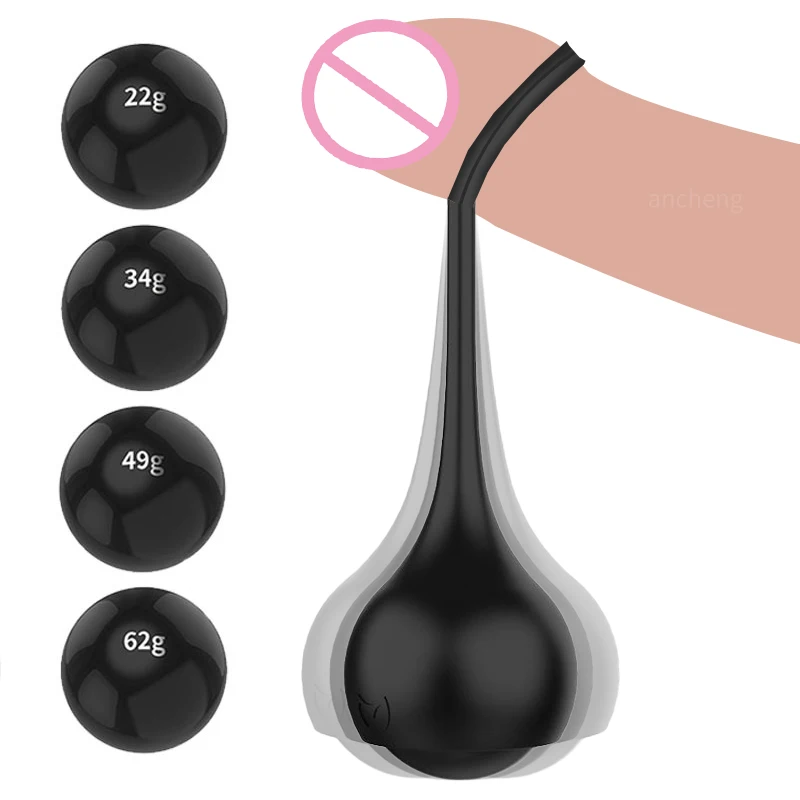4 Ball Heavy Weight Dumbbell Glans Trainer Penis Extender for Men