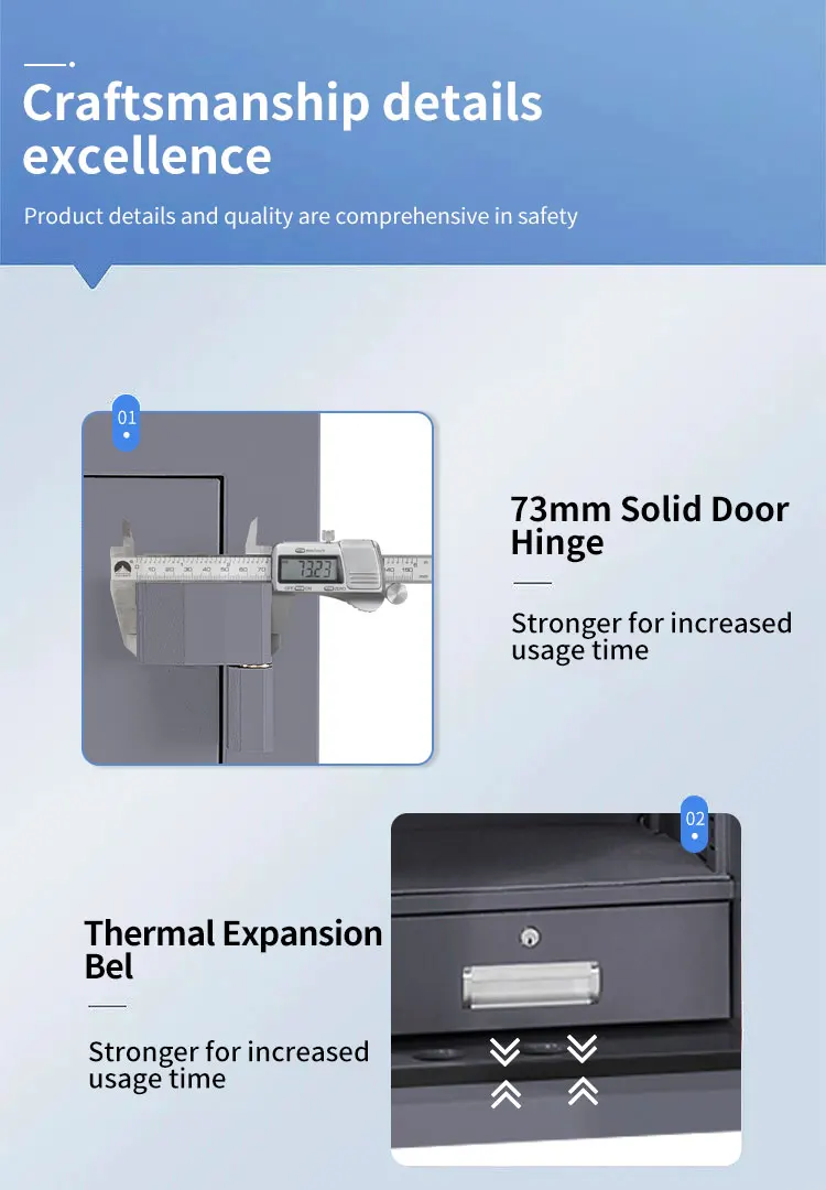 CEQSAFE Bank Deposit Secure Home Office Fire Box Digital Safe Cabinet Document Fireproof Safe Boxes details