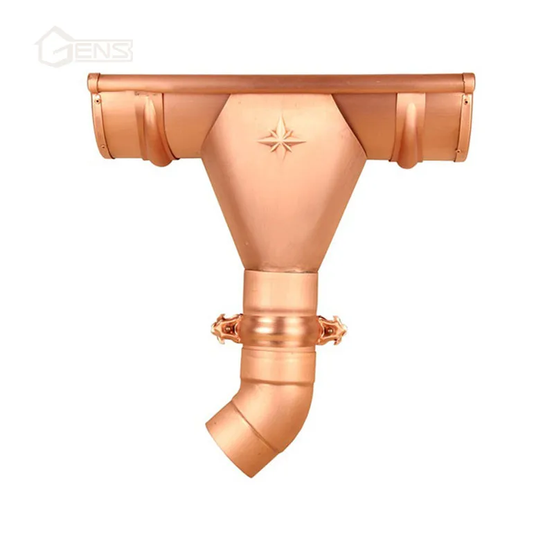 Custom Copper Water Gutter System Pipe