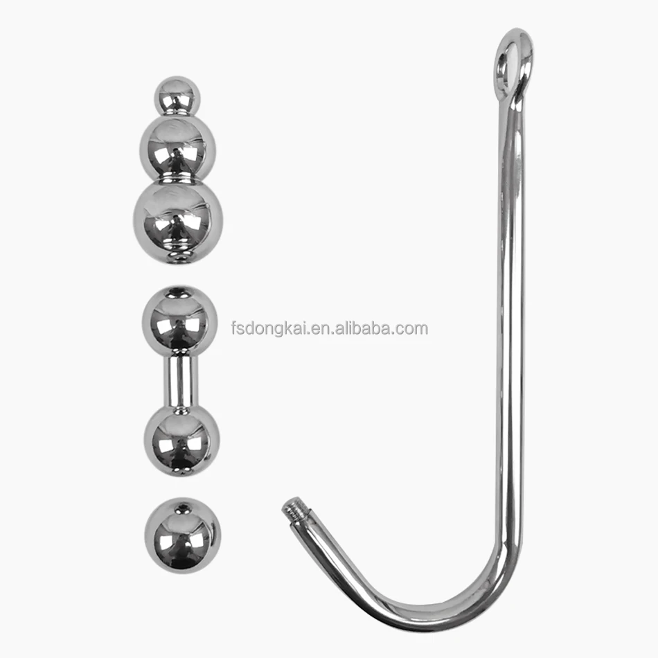 DK Factory Replaceable Metal Stainless Anal Hook Sex Toy
