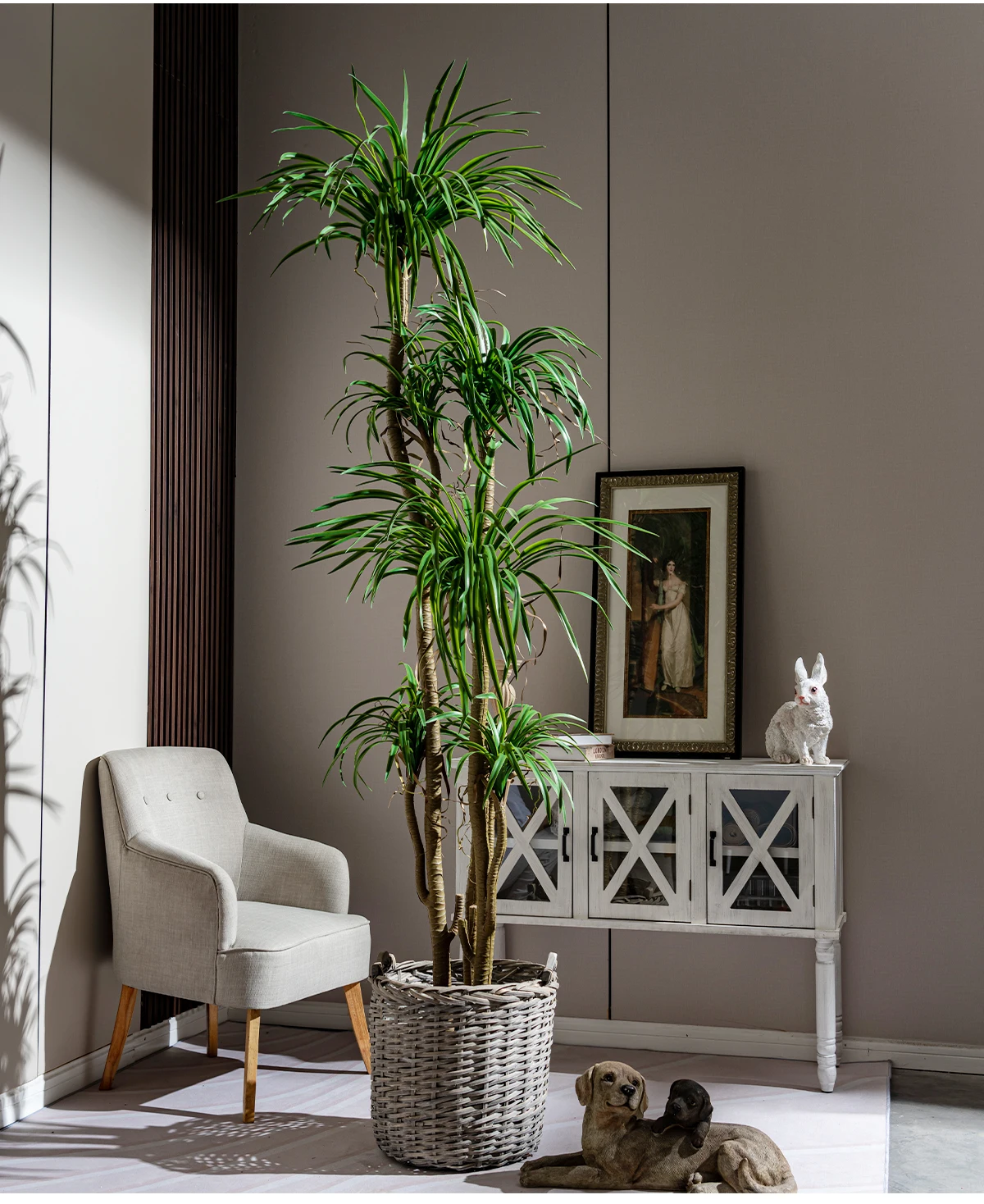 outdoor home tree simulated plastic pot greenery decorations-11