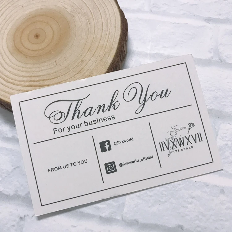 High Quality Customized Business Paper Card Printing / Greeting Thank You Postcard