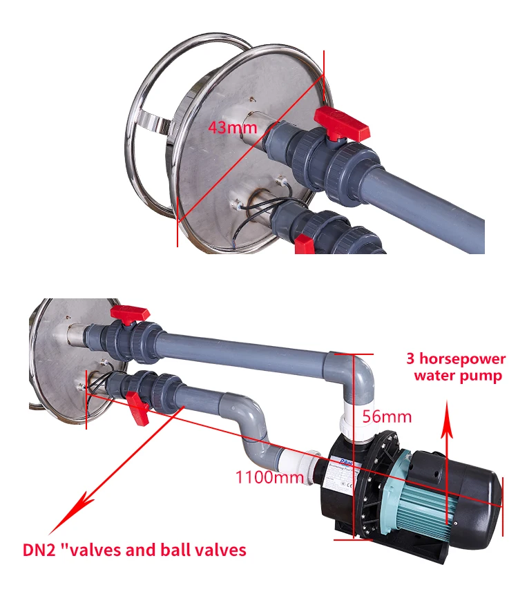 Бесконечный плавательный бассейн аквапарк Генератор волны машина тренировки упражнения плавать струя
