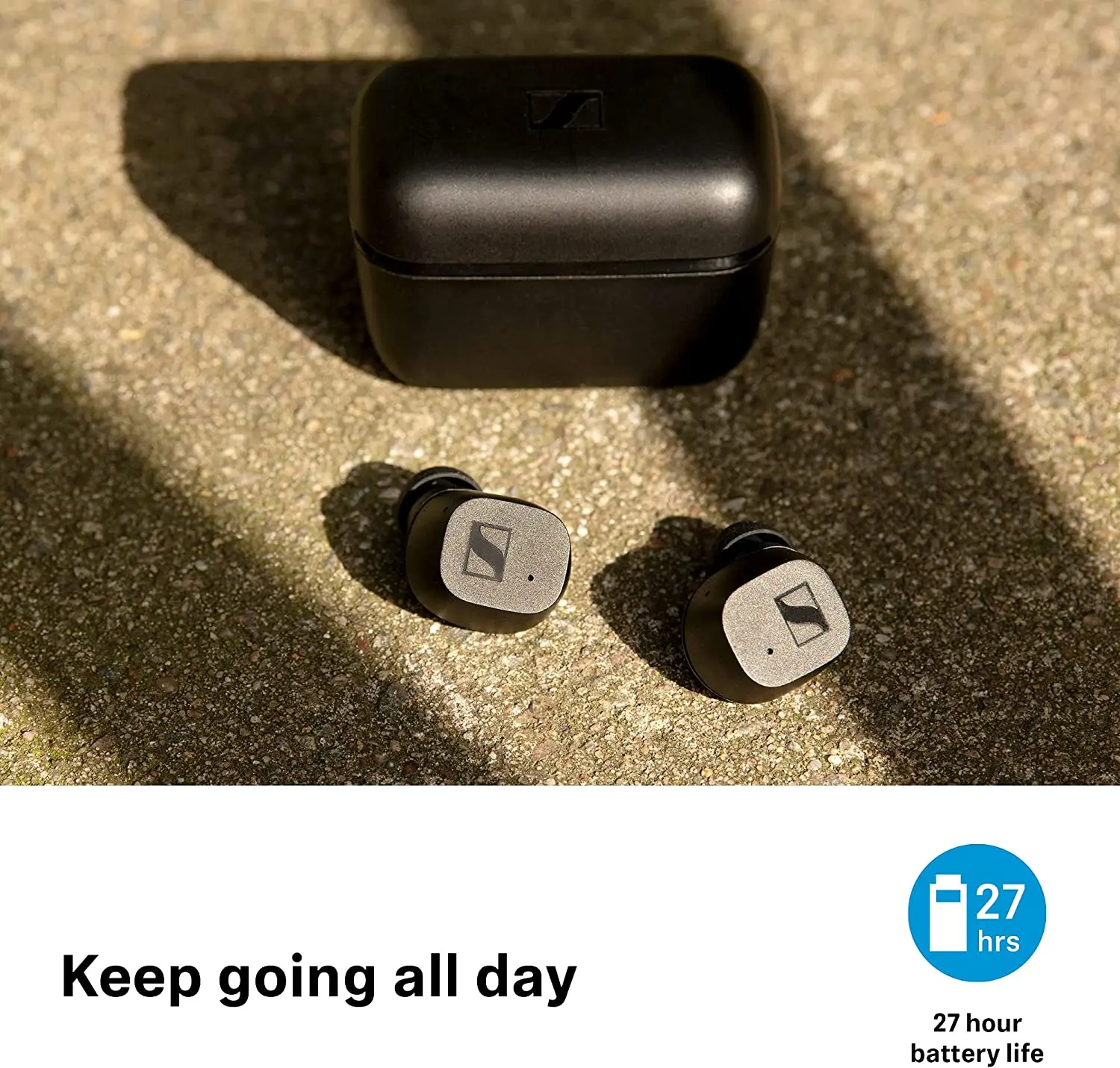 Sennheiser CX True Wireless Earbuds with Passive Noise Cancellation IPX4 and 27 Hours Battery Life for Music and Calls