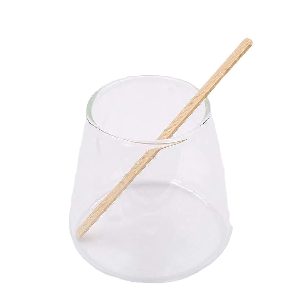 100 шт. бамбуковые палочки для размешивания кофе 5 дюймов одноразовые мешалки биоразлагаемые перемешивания напитков круглые