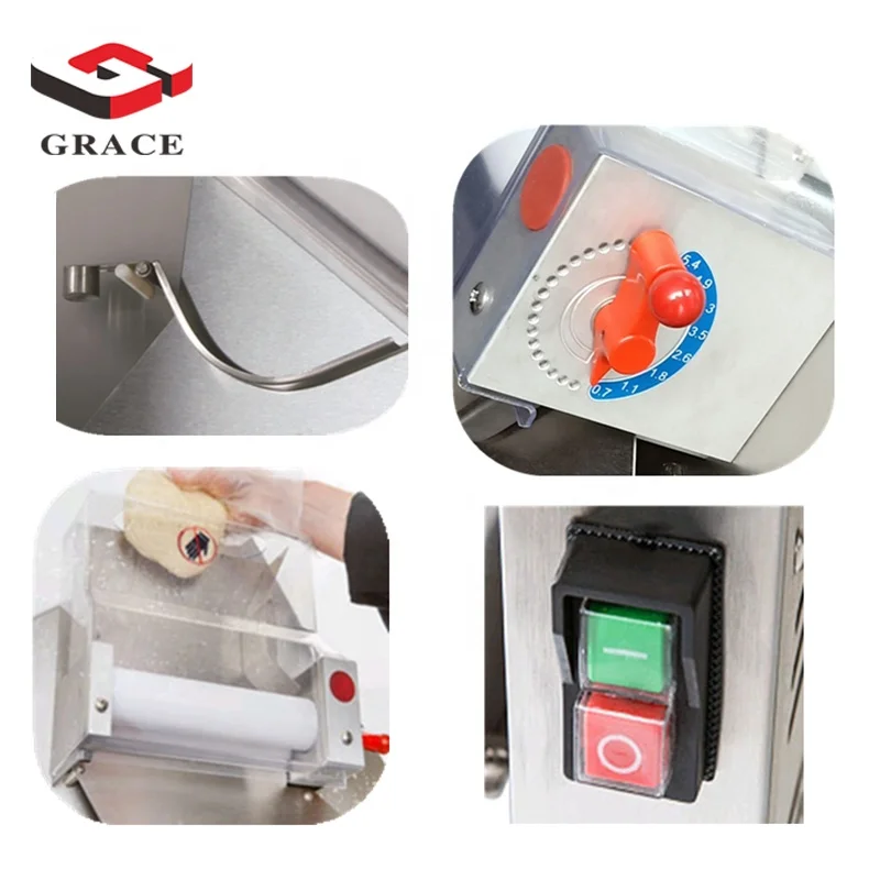 GRACE Automatic Electric Countertop Dough Roller New Pizza Dough Sheeter for Home Use for Bakery & Bread Production for Flour