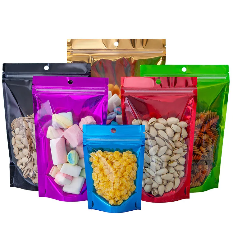 China Suppliers Custom Design Stand up Pickle Packing Plastic Bag Pouches with Zipper for Food Sauce Packaging