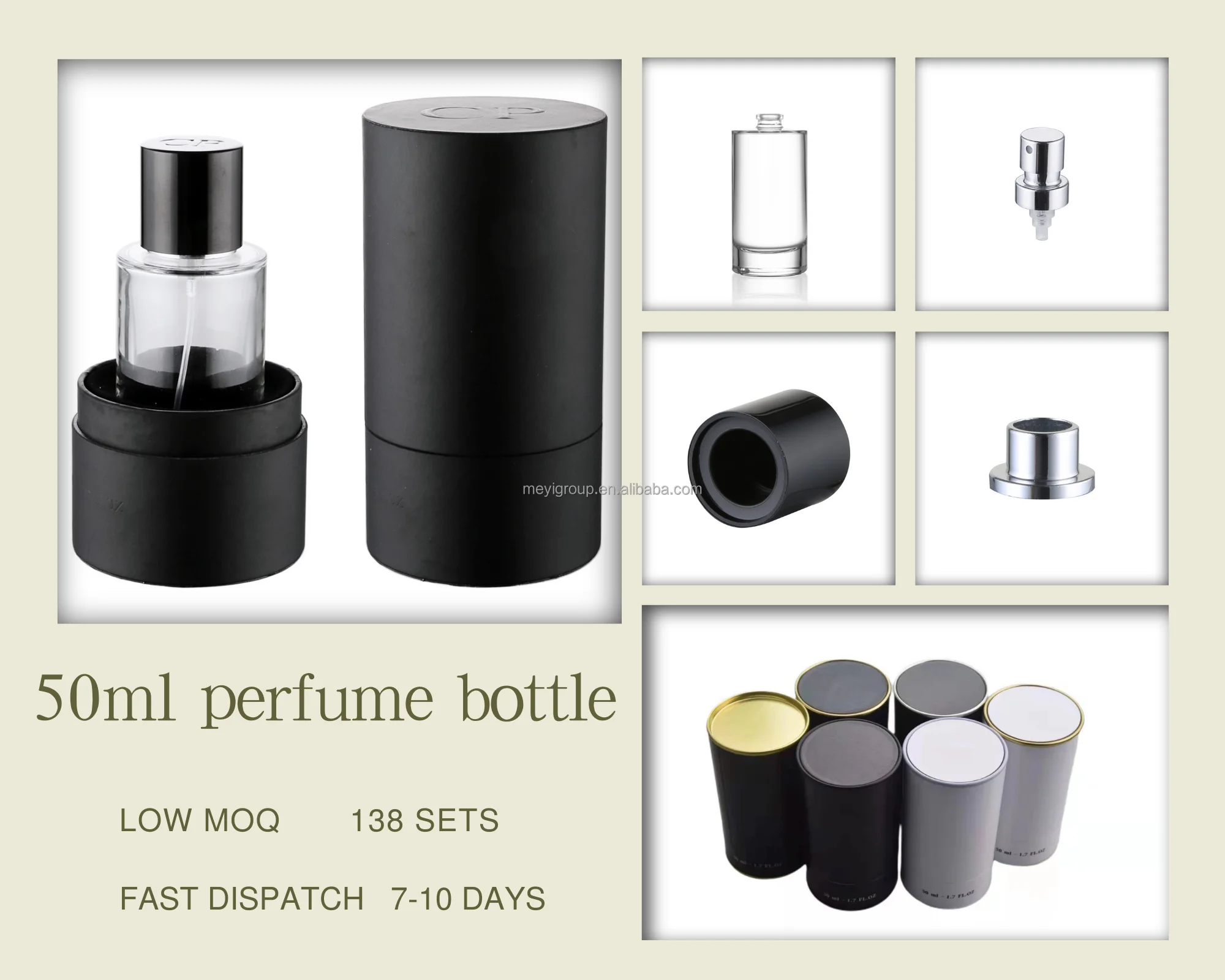 Luxury Cap Perfume Bottle Display Package Perfume Bottle With