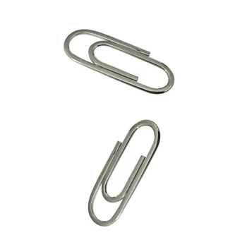 Chinese manufacturer customized stainless steel metal paper clip with electroplated nickel paper clip