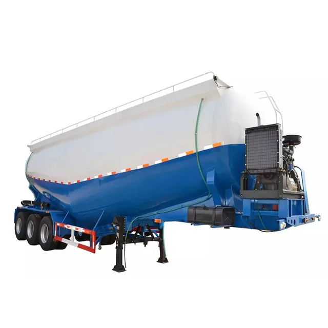 Factory Supply 45 Tons Capacity 3-Axles V-Shape Dry Powder Cement Tanker Bulk Cement Tank Semi-Trailer Boat Watercraft Trailers