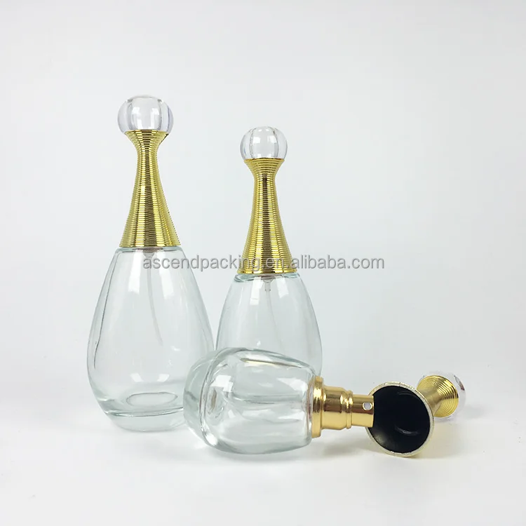 Buy Wholesale China Plastic Lid Round Perfume Bottle 50ml Empty