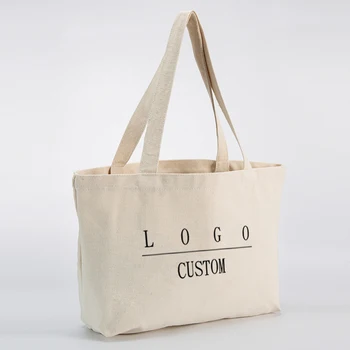 Wholesale Custom Print Logo Cheap Eco Friendly Shopping Grocery Girs canvass bags canvas tote