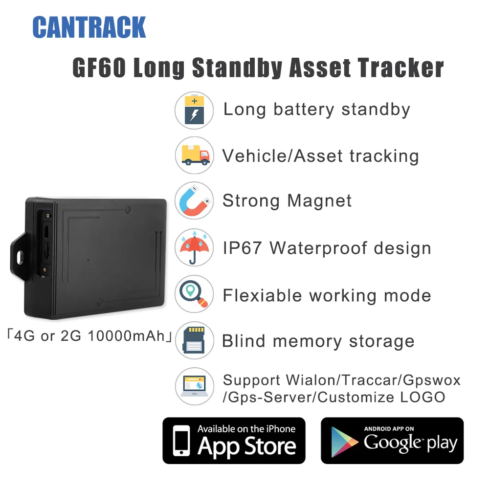 Wireless GPS Tracker Portable Asset Magnet GPS Tracker 4G Car Tracking Device