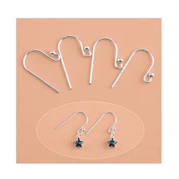 925 sterling silver DIY Jewelry accessory S925 earring hook to make earrings sterling silver ear hooks