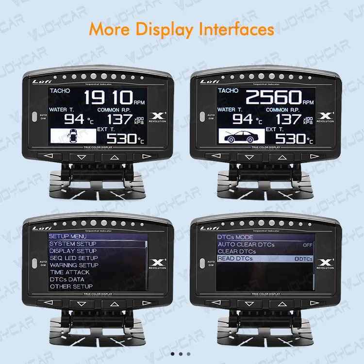 Lufi X1 OBD2 Smart Digital Car Gauge - RPM Multi Meter & Alarm for