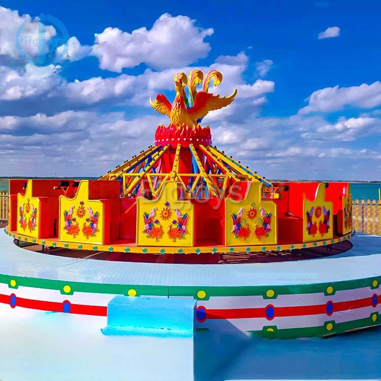 Turntable Ride Amusement Park Rotary Phoenix Turntable Ballerina Ride Thrilling Rotary ...