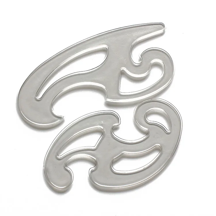 9 Pezzi Curve Francesi Per Disegno Tecnico - Stencil Geometrici, Righelli Curvi, Per Architettura E Arte - Foto 10