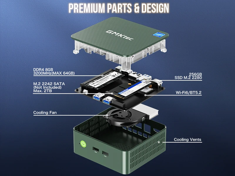 GMKtec G3 Plus Mini PC: Intel Celeron N150, 4-Core, 8/16/32GB DDR4