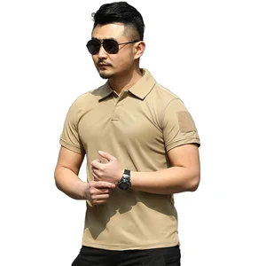 Factory Wholesale Men's 100% Cotton Terylene Short-Sleeved for Polo T-Shirt Custom Printed Logo Uniform Blank