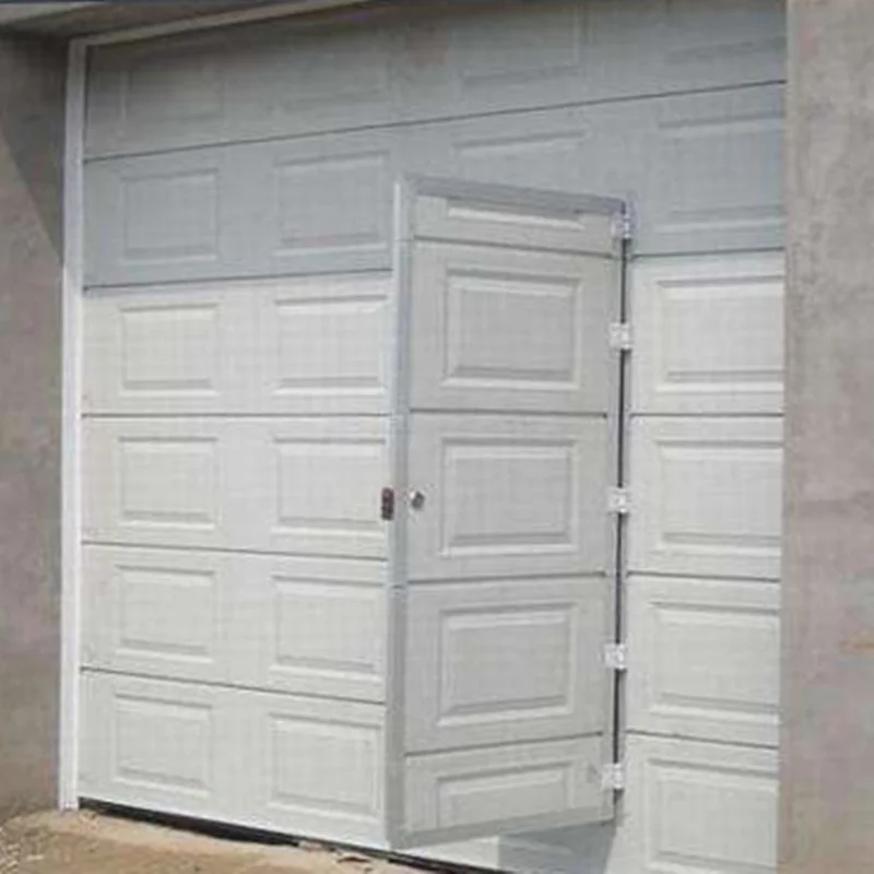 Minglei China CE Certificate Cheap Garage Doors with Pedestrian Door