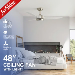 1stshine LED Ceiling Fan 3 ABS Plastic Blade Quiet Dc Motor High Volume Low Noise Ceiling Fan