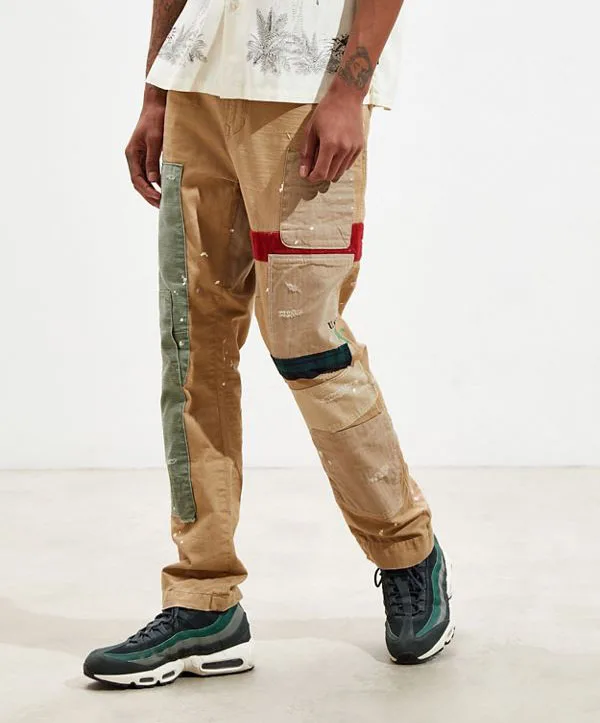 2020 Mens Denim Pants Casual Skinny slim Fit Patchwork Denim Pants Biker  Hip Hop Jeans for men with Loose Denim Pants  Shopee Malaysia
