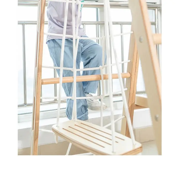 Детская рама для скалолазания Обучающие игрушки уличная игровая площадка деревянная